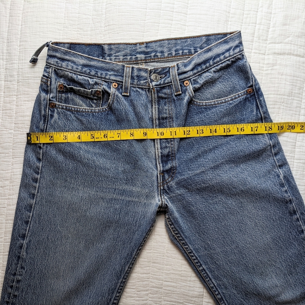 Levi's 501 Vintage Straight Leg Jeans 90s - Picture 5 of 16